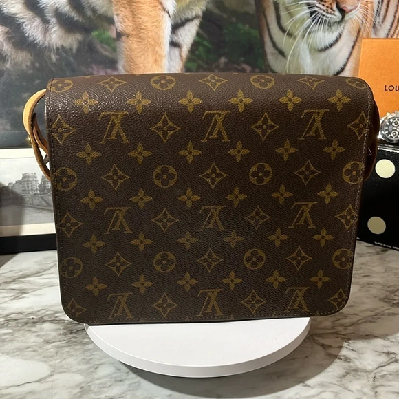 LOUIS VUITTON CARTOUCHIERE MONOGRAM GM CROSSBODY SHOULDER BAG - Picture 2 of 15